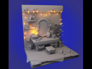 3D isometric miroir 3D Model
