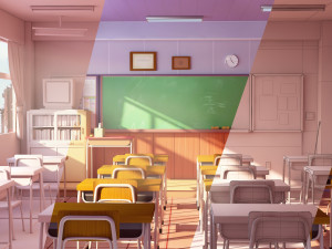 Classroom 3D-Modell