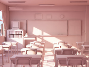 Classroom 3D-Modell