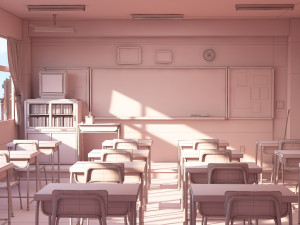 Classroom 3D-Modell