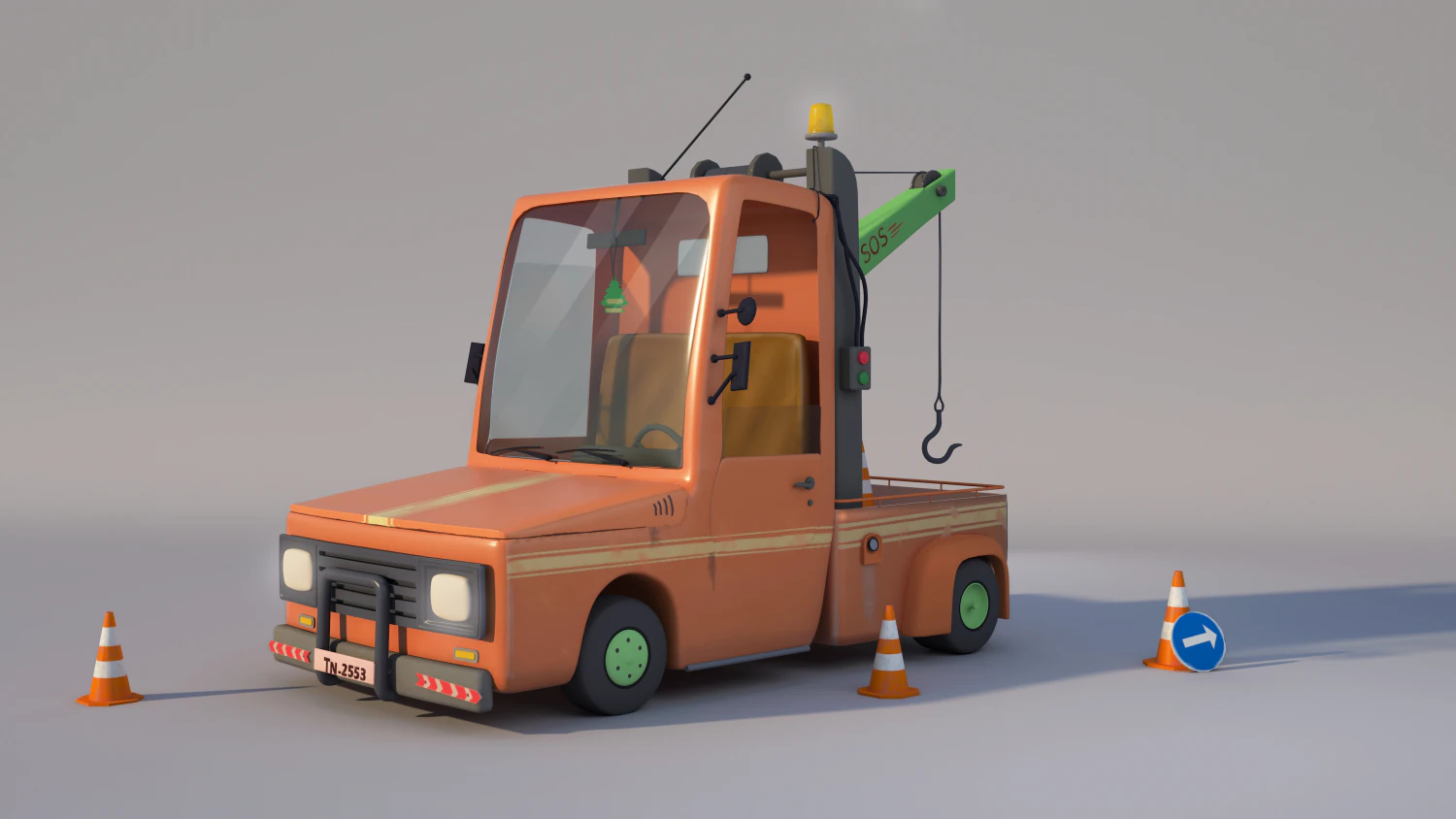3d Evakuator car 3D Model .c4d .max .obj .3ds .fbx .stl .blend 
