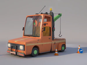 3D машина Эвакуатор 3D Модель