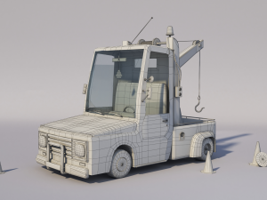 3d Evakuator car Modelo 3D