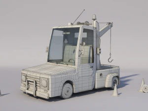 3d Evakuator car 3D Model