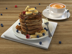 Pancake 3D-Modell
