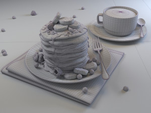 Pancake Modelo 3D