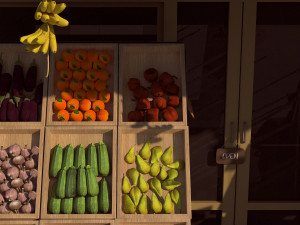 Fruit and Vegetable shop Modèle 3D