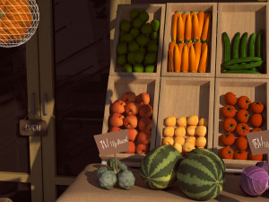 Fruit and Vegetable shop Modèle 3D