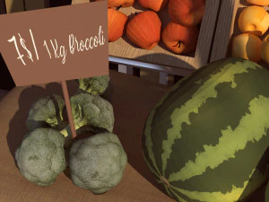 Fruit and Vegetable shop 3D Model