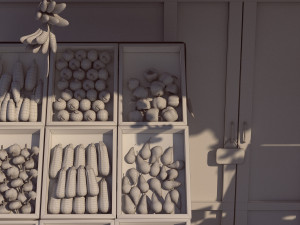 Fruit and Vegetable shop Modèle 3D
