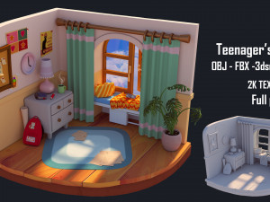 Teenagers room Modelo 3D