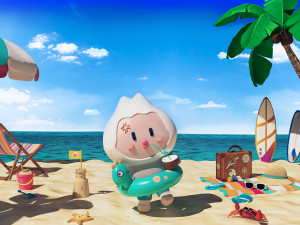 3D Beach 3D 모델