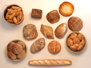 3D Bread 3D 模型