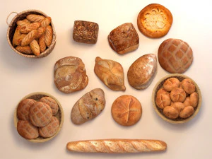 3D Bread 3D Model