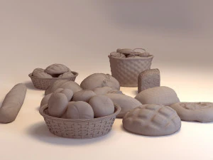 3D Bread 3D Model