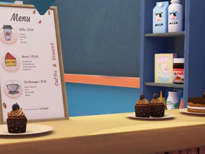 3D Beach coffee shop 3D Model