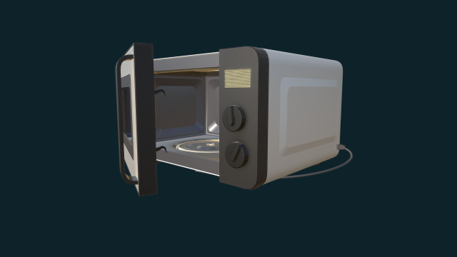 Microwave 3D-Modell .c4d .max .obj .3ds .fbx .stl .blend 