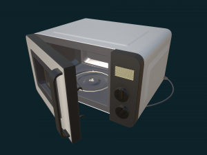 Microwave 3D-Modell
