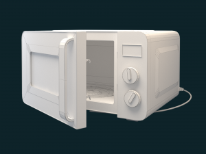 Microwave 3D-Modell