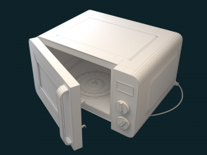 Microwave 3D-Modell