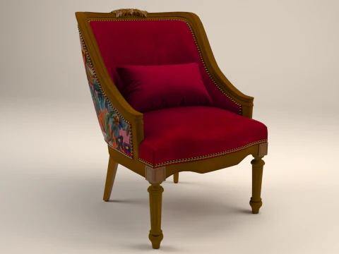Classic Vintage Armchair 3D Model