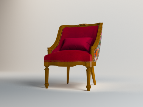 Classic Vintage Armchair Modelo 3D
