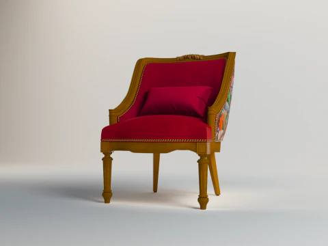 Classic Vintage Armchair 3D Model