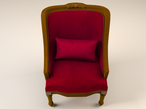 Classic Vintage Armchair Modelo 3D