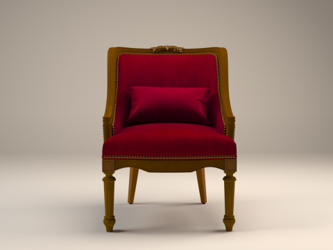 Classic Vintage Armchair Modelo 3D