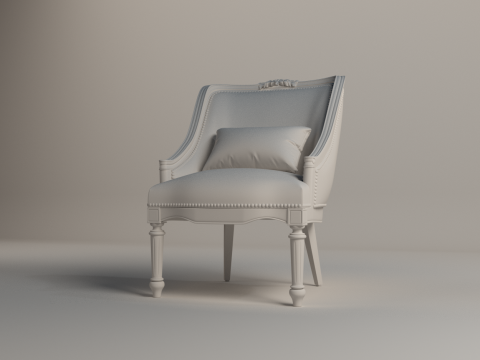 Classic Vintage Armchair Modelo 3D