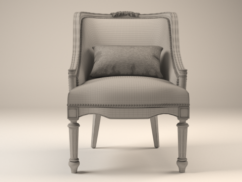 Classic Vintage Armchair Modelo 3D