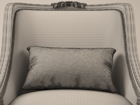 Classic Vintage Armchair Modelo 3D
