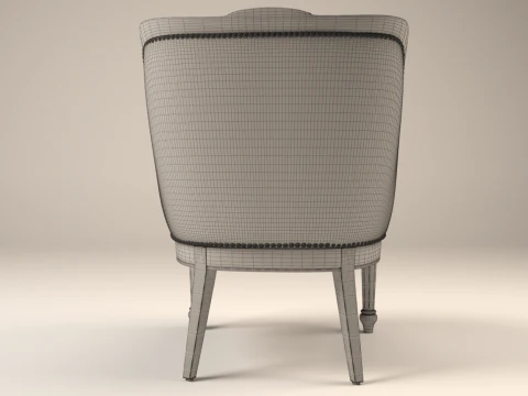 Classic Vintage Armchair 3D Model