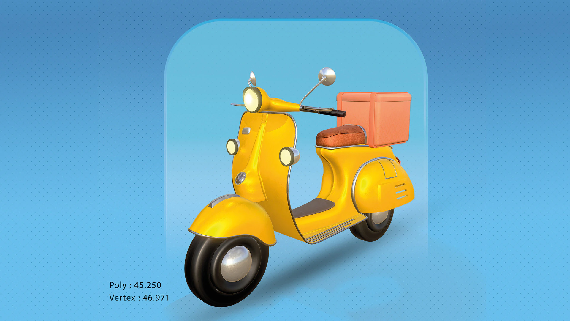 3D Scooter 3D Model .c4d .max .obj .3ds .fbx .stl .blend 