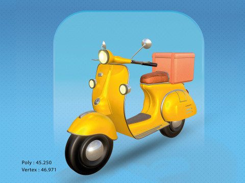 3D Scooter 3D Model