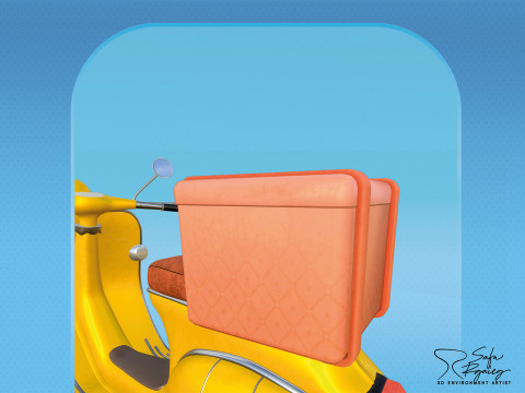 3D Scooter 3D Модель