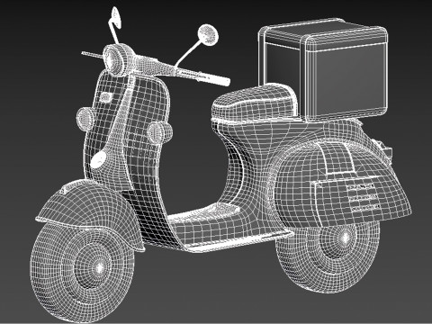 3D Scooter 3D Модель