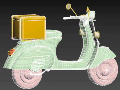 3D Scooter 3D Модель