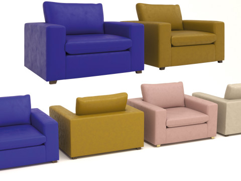 Modern Single Seater Armchair Modèle 3D