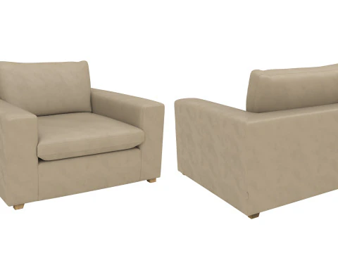 Modern Single Seater Armchair 3D Model