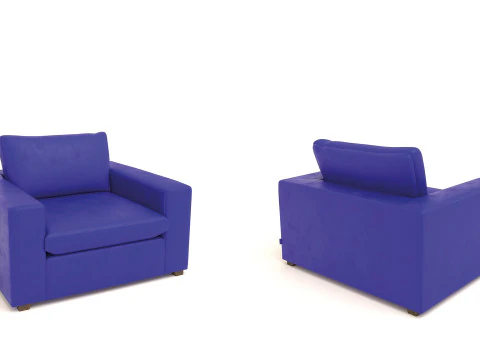Modern Single Seater Armchair 3D Model
