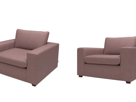 Modern Single Seater Armchair 3D Model
