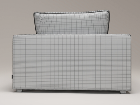 Modern Single Seater Armchair 3Dモデル