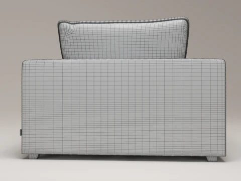 Modern Single Seater Armchair 3D Model