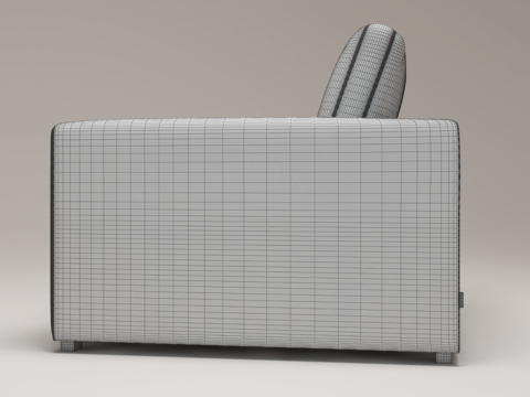 Modern Single Seater Armchair 3Dモデル