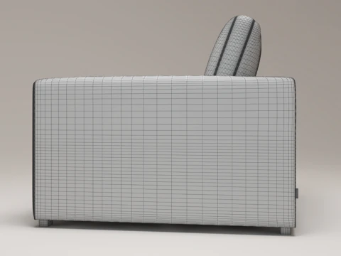 Modern Single Seater Armchair 3D Model