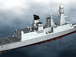 french aaw frigate forbin Modelo 3D