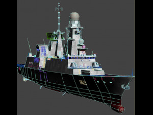 french aaw frigate forbin Modelo 3D