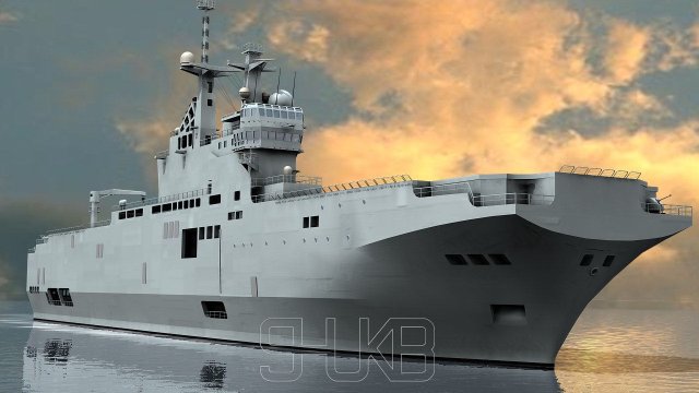 french lhd mistral 3Dモデル .c4d .max .obj .3ds .fbx .stl .blend 