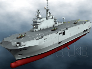 french lhd mistral 3Dモデル